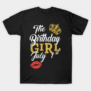 Queen The Birthday Girl July 1st Shirt T-Shirt